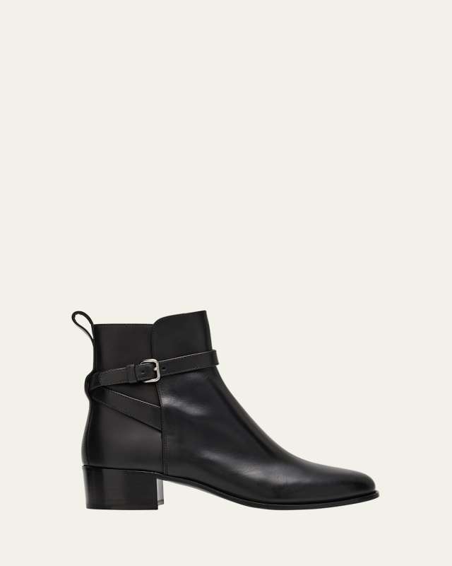 Fume Paloma Wrap Leather Ankle Boots
